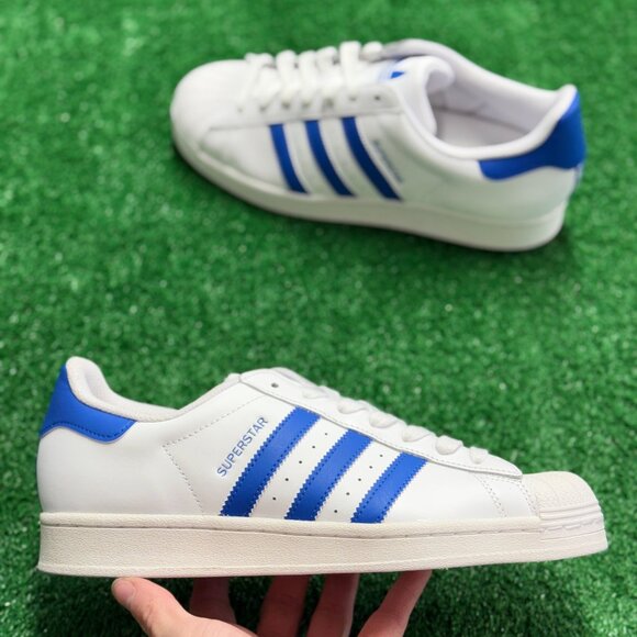 Adidas Superstar White Black Mens Shoes IG9368 NEW* Sz 8.5 - Picture 1 of 8